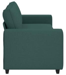 Sofa 3-osobowa, ciemnozielona, 220x77x82 cm, tkaninÄ
