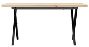 Stolik kawowy z nogami w kształcie litery x, 90x40x45,5 cm