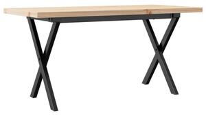 Stolik kawowy z nogami w kształcie litery x, 90x40x45,5 cm