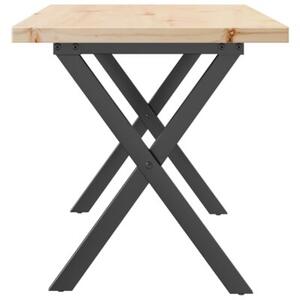 Stolik kawowy z nogami w kształcie litery x, 90x40x45,5 cm