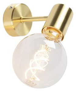 Inteligentna lampa ścienna w stylu art deco złota z żarówką G95 WiFi - Facil