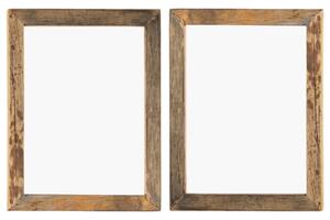 Ramki na zdjęcia, 2 szt., 50x60 cm, drewno z odzysku i szkło