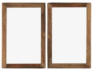 Ramki na zdjęcia, 2 szt., 50x70 cm, drewno z odzysku i szkło