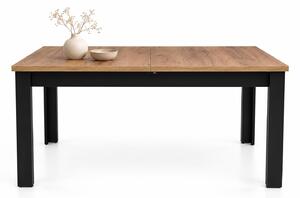 INSPIRO C-2 stół rozkładany dąb Kraft/czarny 120–160 × 80 cm