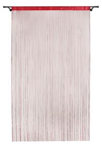 Czerwona zasłona na drzwi 100x200 cm String – Mendola Fabrics