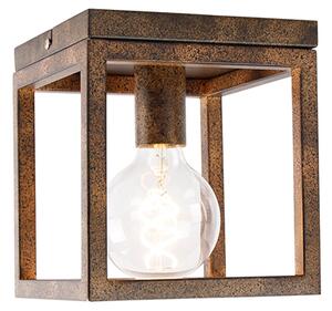 Industrialna lampa sufitowa rdzawo-brązowa - Cage