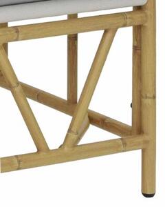 Ławka ogrodowa jasnoszary 110 x 75 x 71 cm stal