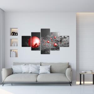 Obraz czerwonych kul (125x70 cm)