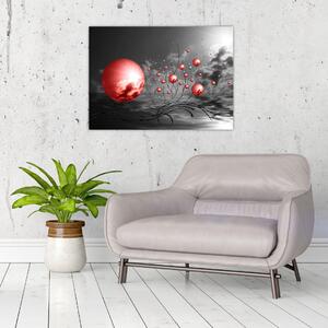 Obraz czerwonych kul (70x50 cm)