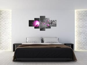 Obraz różowych kul (125x70 cm)
