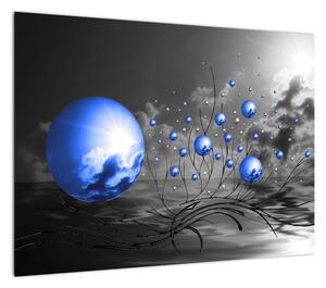 Obraz ciemnoniebieskich kul (70x50 cm)