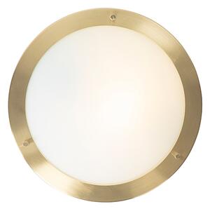 Nowoczesna lampa sufitowa złota 31 cm IP44 - Yuma