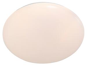 Lampa sufitowa biała 33 cm z wbudowanym LED i ściemniaczem z pilotem - Iene