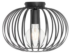 Designerska lampa sufitowa czarna 30 cm - Johanna