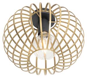 Designerska lampa sufitowa mosiądz 30 cm - Johanna