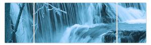 Obraz - lodowe wodospady (170x50 cm)