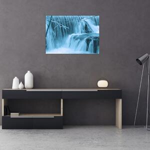 Obraz - lodowe wodospady (70x50 cm)