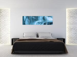 Obraz - lodowe wodospady (170x50 cm)