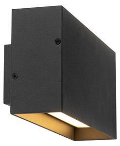 Nowoczesna lampa ścienna antracytowa z LED IP54 - Spector