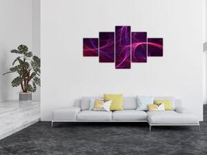 Abstrakcyjny obraz krzywych (125x70 cm)