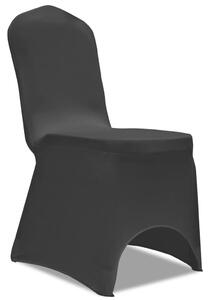 Elastyczne pokrowce na krzesła, czarne, 18 szt
