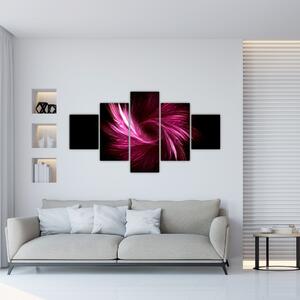 Obraz - różowa abstrakcja (125x70 cm)