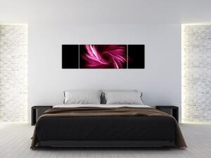 Obraz - różowa abstrakcja (170x50 cm)