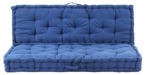 Poduszki na podłogę lub palety 2 szt., bawełna, jasnoniebieskie