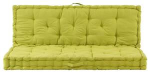 Poduszki na podłogę lub palety, 2 szt., bawełniane, zielone