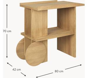 Stolik pomocniczy z drewna dębowego Axis