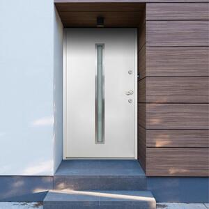 Aluminiowe drzwi zewnętrzne, białe, 90 x 200 cm