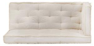 Zestaw 3 poduszek na sofę z palet, beżowy