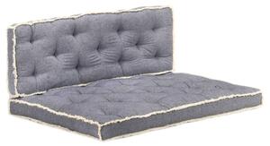 Zestaw 2 poduszek na sofę z palet, niebieski