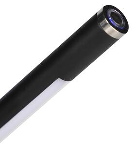 Nowoczesna lampa stojąca czarna w komplecie z diodą LED i ściemniaczem dotykowym - Berdien