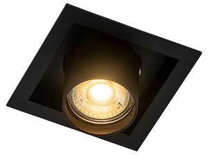 Nowoczesny reflektor sufitowy czarny regulowany - Roof