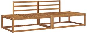 Zestaw sof na zewnątrz 2 sztuka naturalny 230,5 x 83 x 73 cm