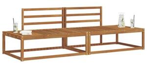 Zestaw sof na zewnątrz 2 sztuka naturalny 230,5 x 83 x 73 cm