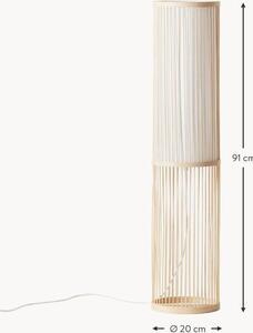 Lampa podłogowa z drewna bambusowego Nori