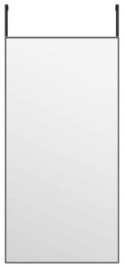 Lustro na drzwi, czarne, 40x80 cm, szkÅo i aluminium