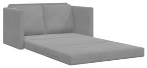 Sofa podÅogowa 2-w-1, ciemnoszara, 122x204x55 cm, aksamit