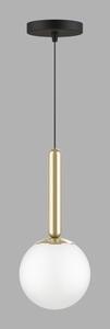 Lampa wisząca w kolorze złota ze szklanym kloszem ø 15 cm One – Squid Lighting