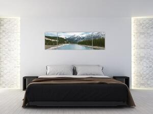 Obraz górskiego krajobrazu (170x50 cm)