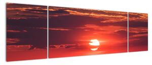 Obraz kolorowego słońca (170x50 cm)
