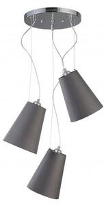 Szara lampa wisząca ø 46 cm Kasel – GTV