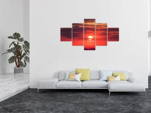 Obraz kolorowego słońca (125x70 cm)