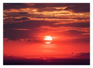 Obraz kolorowego słońca (70x50 cm)
