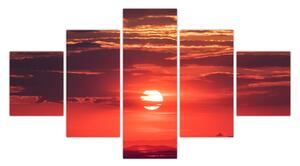 Obraz kolorowego słońca (125x70 cm)