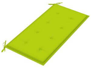 Poduszka na ławkę ogrodową, jasnozielona, 100x50x3 cm, tkanina