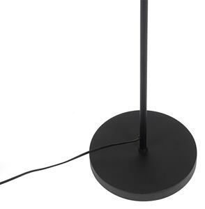 Industrialna lampa podłogowa czarna ze złotem 160 cm - Magnax