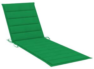 Poduszka na leżak, zielona, 200x60x3 cm, tkanina